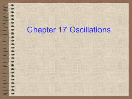 Ch17 Oscillations