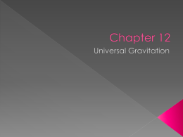 Chap. 12 Universal Gravitation