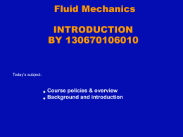 Fluid Mechanics - GTU e