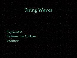 waves in a string