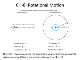 Ch8 Rotational Motion