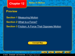 Section 2 What Is a Force?