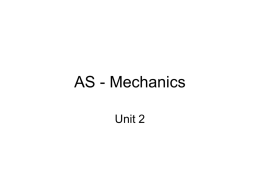 AS - Mechanics - the SASPhysics.com