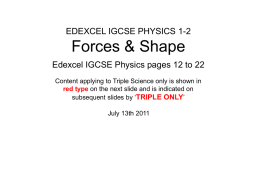 IGCSE-12-Forces&Shape
