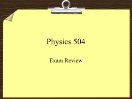 Physics 504