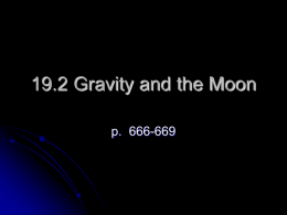 19.2 Gravity and the Moon