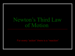 Newton`s Third LAw