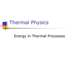 Thermal Processes