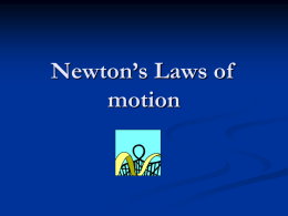 Newton`s third law of motion