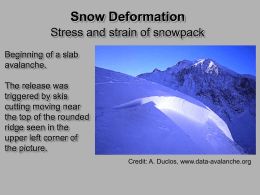 Snow Deformation