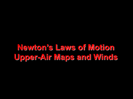 Upper-Air Maps Newton`s Laws