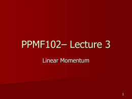 PHY081 – Lecture 3