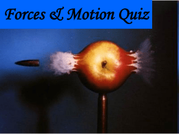 Forces Quiz Answer Key