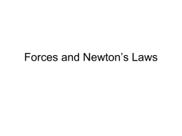 Forces and Newton`s Laws