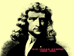 NEWTON`s FIRST LAW