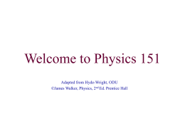 Welcome to Physics 112N - Physics, Computer Science and