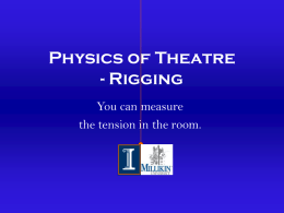 Rigging PPT - Physics of Theatre Home