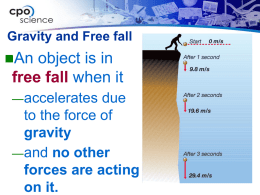 Gravity and Free fall