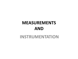 Measurement lecture 3