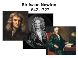 Newton`s Laws of Motion