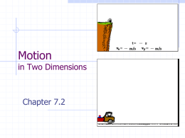 Forces & Motion in Two Dimensions