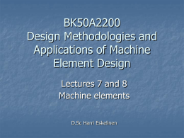 Machine elements 2