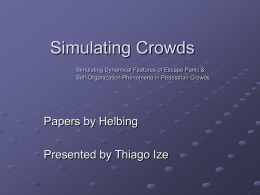 Simulating Crowds