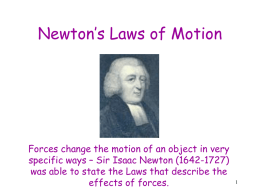 Laws of motion Power Point