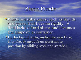 Static Fluids