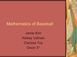 Mathematics of Baseball