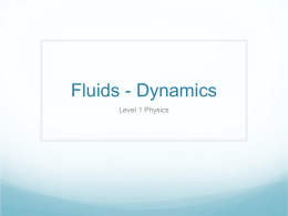 Fluids - Dynamics - Physics of Papaleo