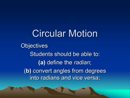 Circular Motion - science