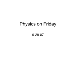 Physics on Friday - elyceum