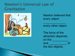Gravity notes ppt