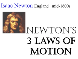 1.2 Newtons 3 laws