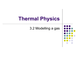 Topic 3.2 Thermal Physics
