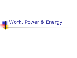 Work, Power & Energy PowerPoint