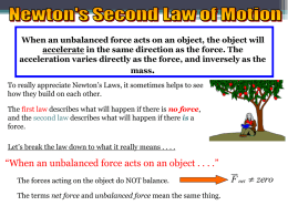 3 3 Newton`s Second Law