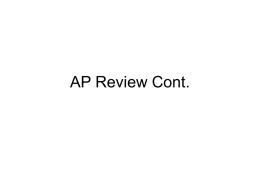 AP Review Cont