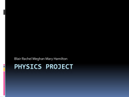 Work - Titan Physics 2009