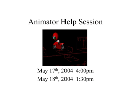 Animator Help Session