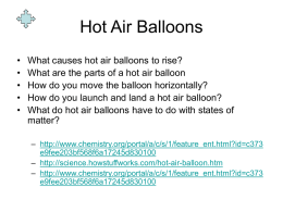 Hot Air Balloons - wml-science