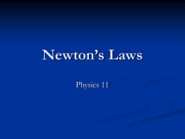 Newton`s Laws - HRSBSTAFF Home Page