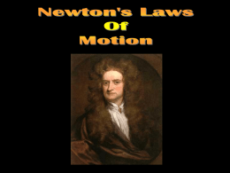 Newton`s Laws