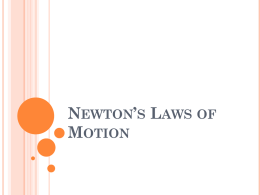 Newton's laws power point
