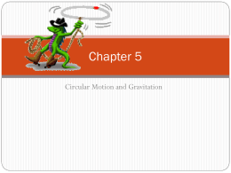 Chapter 5-Circular Motion