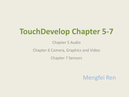 TouchDevelop Chapter5-7