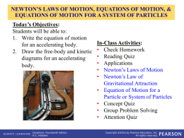 NEWTON`S LAWS OF MOTION