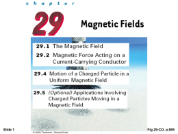 CH 29 Magnetic Fields