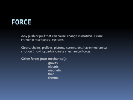 Mechanical Force Information